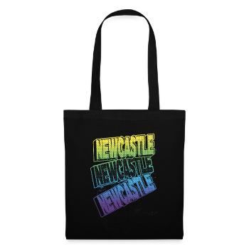 Newcastle England UK City Font Skyline Home - Tote Bag - black - Front