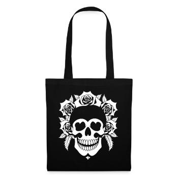 Horror Skull Skull Art Skull Gothic Heavy Metal - Tote Bag - black - Front