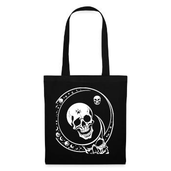 Horror Skull Skull Art Skull Gothic Heavy Metal - Tote Bag - black - Front