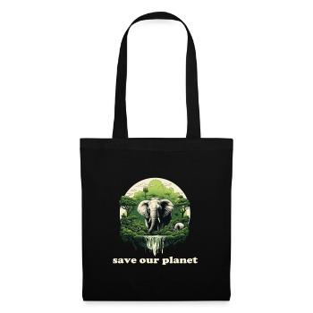 Environmental Protection Elephant Lovers Animal rights activists - Tote Bag - black - Front