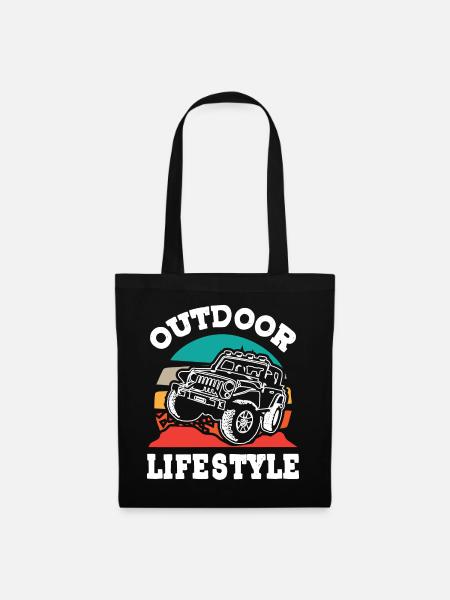 Jeeps Adventure Offroad - Stoffbeutel - Schwarz