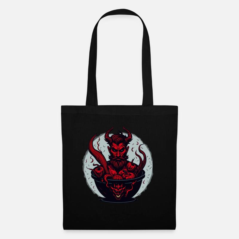 Devil Demon Halloween Hells Kitchen - Sac en tissu - noir
