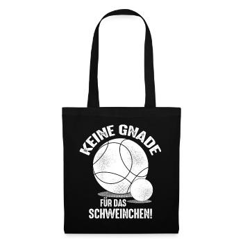 Keine Gnade für das Schweinchen Bouler Outfit - Stoffbeutel - Schwarz - Vorne