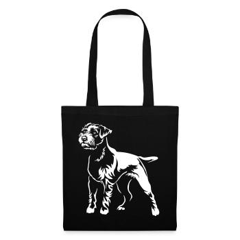 Parson Russell Terrier « BlackEdition » - Sac en tissu - noir - Devant