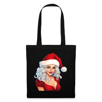 Père Noël Femme Sexy Noël Noël laid - Sac en tissu - noir - Devant