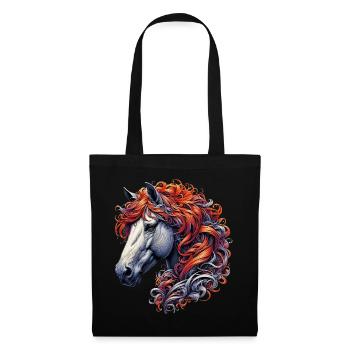 Cheval - Sac en tissu - noir - Devant