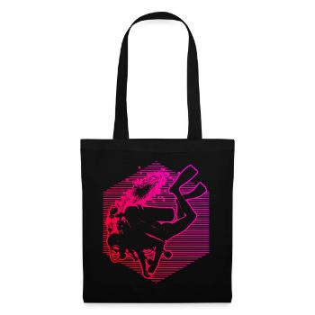 Plongée Libre Plongée Plongeur Scuba Diver - Sac en tissu - noir - Devant