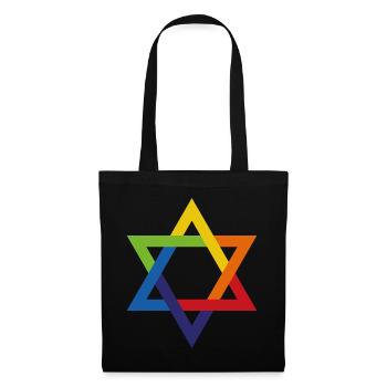 Jewish and Proud Star of David - Tote Bag - black - Front