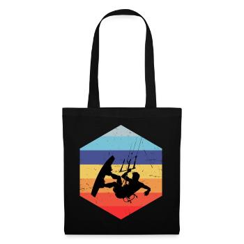 Kiting Kite Women Men Kitesurfing Kitesurfing - Tote Bag - black - Front