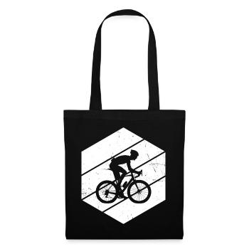 Roadbike Rennrad Rennradfahren Herren Damen - Stoffbeutel - Schwarz - Vorne