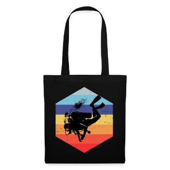 Plongeuse Femme Plongée Plongée Homme Plongeur - Sac en tissu - noir - Devant