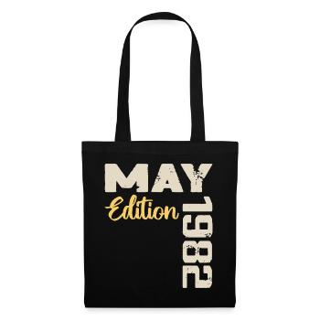 Mai 1982 Anniversaire Mai 1982 Cadeau Mai 1982 Mai - Sac en tissu - noir - Devant