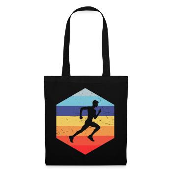Rennen Laufen Damen Running Fitness Jogging - Stoffbeutel - Schwarz - Vorne