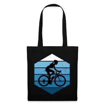 Radeln Radfahren Radfahrer Bike Mtb Fahrradfahren - Stoffbeutel - Schwarz - Vorne