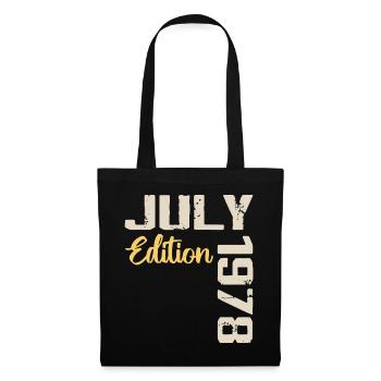Juillet 1978 Chemise D’anniversaire Juillet 1978 - Sac en tissu - noir - Devant
