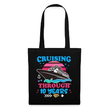 Cruising Through 10 Years Wedding Anniversary - Tote Bag - black - Front