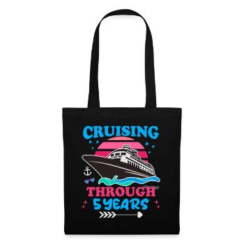 Cruising Through 5 Years Wedding Anniversary - Tote Bag - black - Front