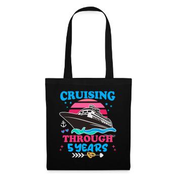 Cruising Through 5 Years Wedding Anniversary - Tote Bag - black - Front
