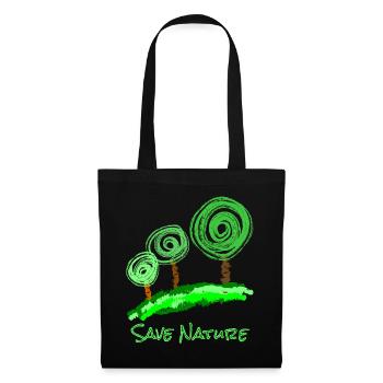 Trees Abstract - Tote Bag - black - Front
