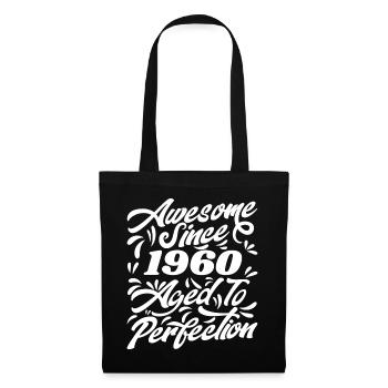 Awesome Since 1960 - Aged To Perfection, Gift 1960 - Tote Bag - black - Front