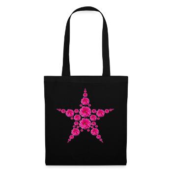 Dahlias Star - Tote Bag - black - Front
