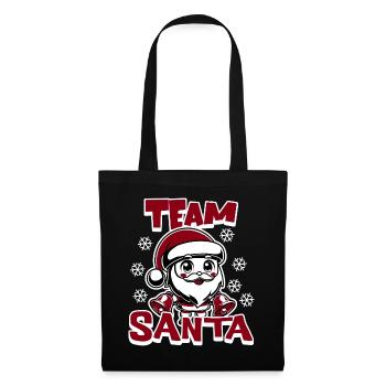 Équipe du Père Noël - Sac en tissu - noir - Devant