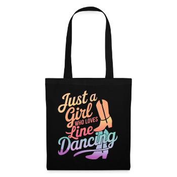 Line Dancing Dancing Dancers - Tote Bag - black - Front