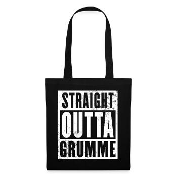Straight outta Bochum Grumme hell Ruhrgebiet - Stoffbeutel - Schwarz - Vorne