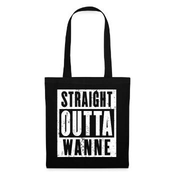 Wanne, Ruhrgebiet, Ruhrpott, Wanne-Eickel - Stoffbeutel - Schwarz - Vorne