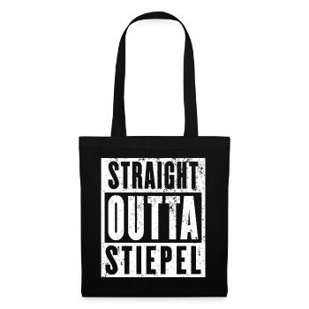 Stiepel, Ruhrgebiet, Ruhrpott, Bochum-Stiepel - Stoffbeutel - Schwarz - Vorne