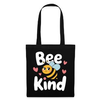 Honigbiene Imker Bienen Biene - Stoffbeutel - Schwarz - Vorne