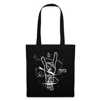 main en métal zombie illustration diables main w - Sac en tissu - noir - Devant
