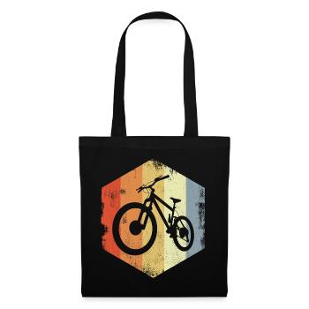 VTT vintage - Sac en tissu - noir - Devant