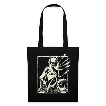 Futuristic DJ with Glitch Effects. - Tote Bag - black - Front