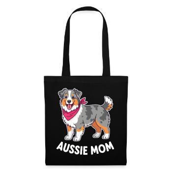 Aussie Mom Australian Shepherd for Dog Moms - Tote Bag - black - Front