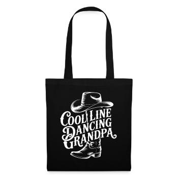 Design cool de grand-père danseur de ligne - Sac en tissu - noir - Devant