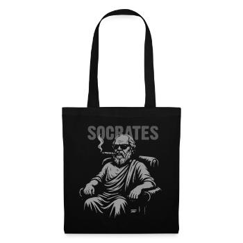 Socrates Smoke Portrait - Tote Bag - black - Front