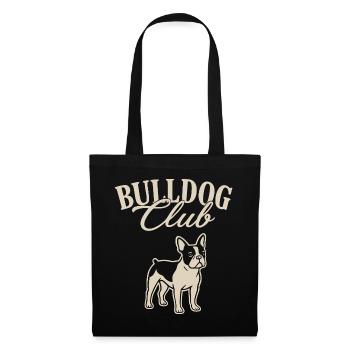 Bulldog Club Illustration - Tote Bag - black - Front