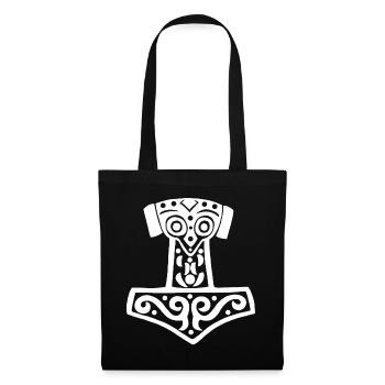 Thor's Hammer (White) - Tote Bag - black - Front