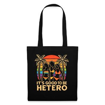 It's Good to Be Hetero Sunset Trio - Stoffbeutel - Schwarz - Vorne