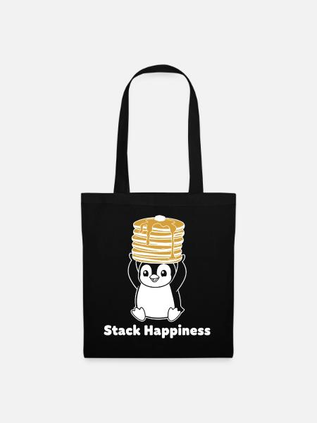 Stack Happiness Pinguin - Stoffbeutel - Schwarz