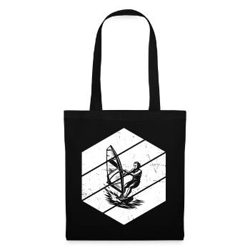 Clear windsurfing message - Tote Bag - black - Front