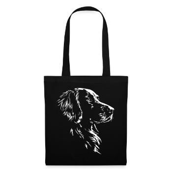 Deutsch Langhaar Silhouette Jagdhunde Wilsigns - Stoffbeutel - Schwarz - Vorne