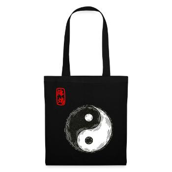 Yin und Yang - Stoffbeutel - Schwarz - Vorne