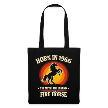Legend 1966 Fire Horse Myth Retro - Tote Bag - black - Front