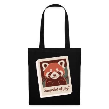 Red Panda Snapshot Joy - Tote Bag - black - Front