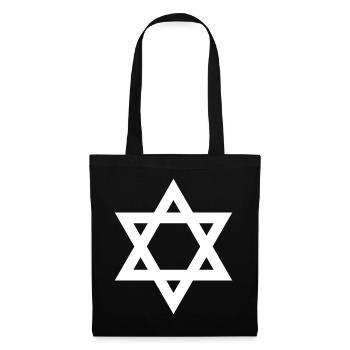 Geometric Star of David Emblem - Tote Bag - black - Front