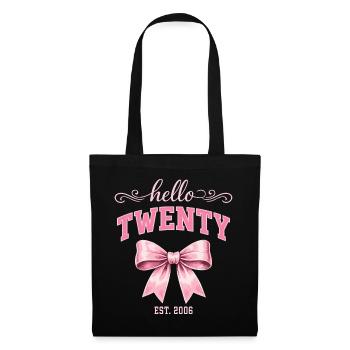 Hello Twenty 20 Years Is 2006 Birthday Knot - Tote Bag - black - Front