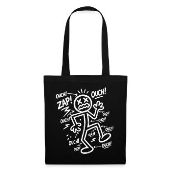 Electric Shock Humor | Funny Electrician Gift - Tote Bag - black - Front