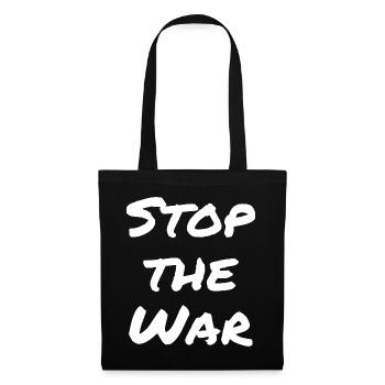 Stop the war - Stoffbeutel - Schwarz - Vorne